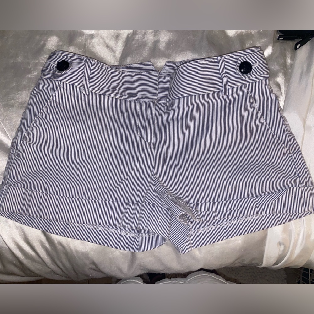 Blue&White Striped Express Shorts